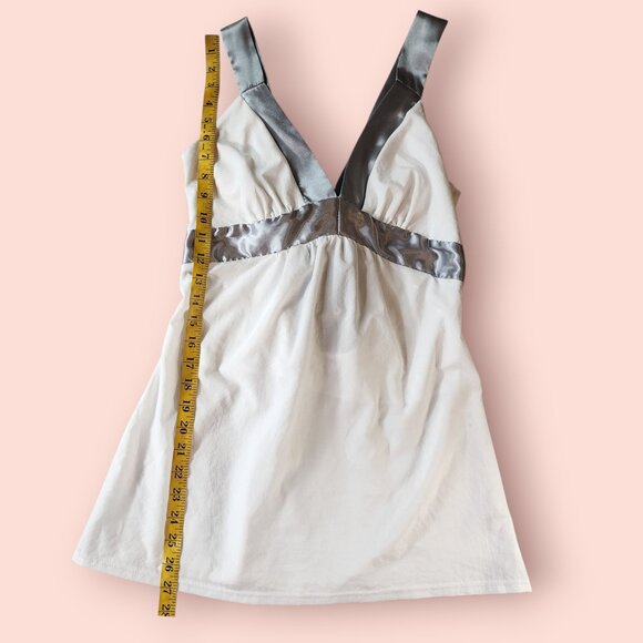VTG Charlotte Russe angel core fairy white v neck babydoll top size M boho - Picture 5 of 8